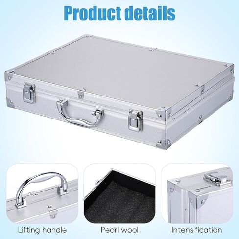 ERINGOGO Aluminum Briefcase - 11 Inch Hard Laptop Briefcases with Lock, Multifunctional Attache Case in Saudi Arabia