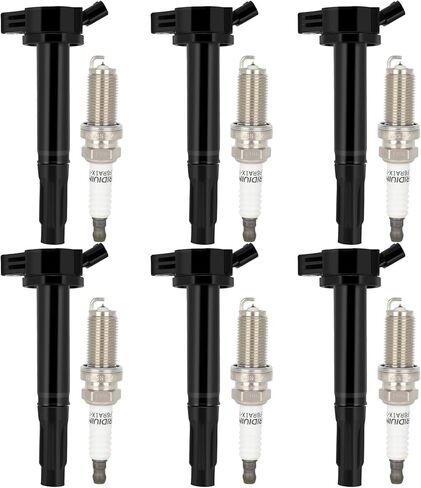 ECCPP UF796 6 ignition coils with 6 iridium Spark Plugs for Lexus IS300 RC300 RX450hL UF796 C1755 in Saudi Arabia