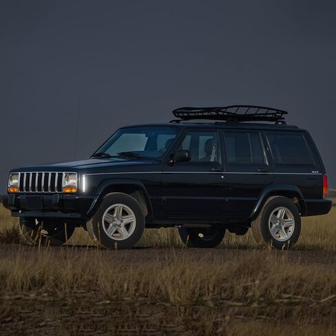 مصابيح LED للعلامات الجانبية متوافقة مع Cherokee XJ 1997 1998 1999 2000 2001، أضواء إشارة ركن المصد بعدسات مدخنة وضوء أبيض in Saudi Arabia
