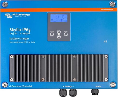 شاحن بطارية Victron Energy Skylla-IP65 12 فولت 70 أمبير 120-240 فولت تيار متردد، 1+1 مخرجات معزولة in Kuwait