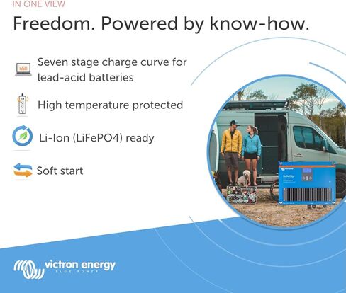 شاحن بطارية Victron Energy Skylla-IP65 12 فولت 70 أمبير 120-240 فولت تيار متردد، 1+1 مخرجات معزولة in Kuwait