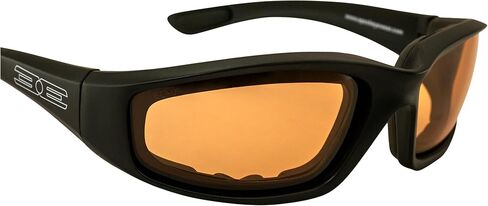 Epoch Eyewear Auto-Darkening Foam Padded Motorcycle Sunglasses Black Frames Amber to Smoke Photochromic Lens in Saudi Arabia