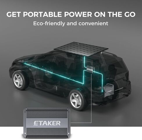 F1000, No App Needed, 1000W Alternator Charger, DC to DC Charger only for Portable Power Stations, 4~6× Faster Than Cigarette Chargers in Saudi Arabia