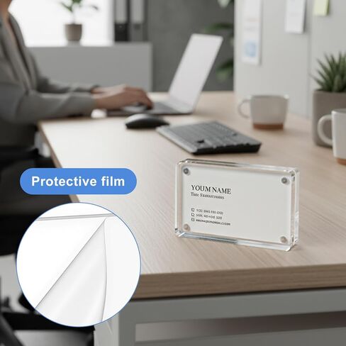 6 قطع إطار صورة أكريليك صغير مقاس 2.5 × 3.5 بوصة إطار بطاقة عمل من الأكريليك الشفاف مزدوج الجوانب وإطارات صور مغناطيسية لسطح المكتب بدون إطار لعرض الصور بحجم المحفظة وحامل عرض سطح المكتب للمكتب in Kuwait