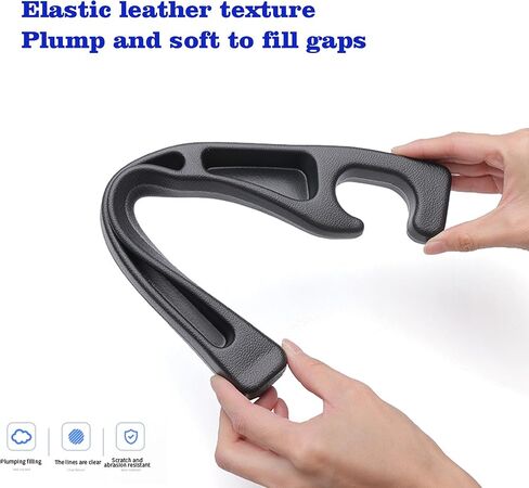 حشو فجوات مقعد السيارة، عبوتان، إدراج بين وحدة التحكم في المقاعد مع تخزين منظم، حامل هاتف مطور، حشو فجوات مقعد السيارة الجانبي، مقاعد أمامية للسيارات، قابس أساسيات السيارة لشاحنة سيارات الدفع الرباعي (أسود) in Kuwait