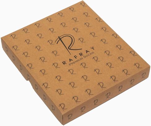 جوارب RAFRAY Premium - جوارب حمار وحشي في صندوق هدايا - طول الطاقم - نمط حمار وحشي ملون - 4 أزواج - مقاس US W 5-9.5 in Kuwait