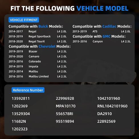 13592811 150A 12V Alternator Compatible with Chevrolet Impala, Cadillac ATS 2014-2019 Buick Regal 2014-2017 1042101960 22892569 MPA10170 in Kuwait