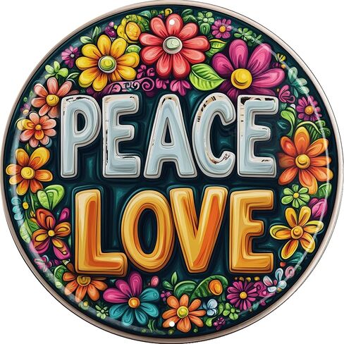Vintage Round Tin The Sun And Moon Sign Retro Metal Sign Suitable For Home Street Shop Garage Bar Farm Garden - Multi-Purpose For Indoor/Outdoor Use Plaque 8x8 Inch in Saudi Arabia