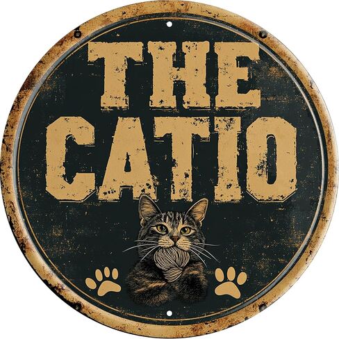 Vintage Round Tin The Sun And Moon Sign Retro Metal Sign Suitable For Home Street Shop Garage Bar Farm Garden - Multi-Purpose For Indoor/Outdoor Use Plaque 8x8 Inch in Saudi Arabia