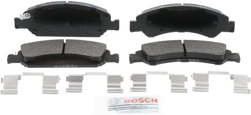 BOSCH BE1363H Blue Semi-Metallic Disc Brake Pad Set With Hardware - Compatible With Select Cadillac Escalade, XTS; Chevrolet Express, Silverado, Suburban, Tahoe; GMC Savana, Sierra, Yukon +More; FRONT in Saudi Arabia