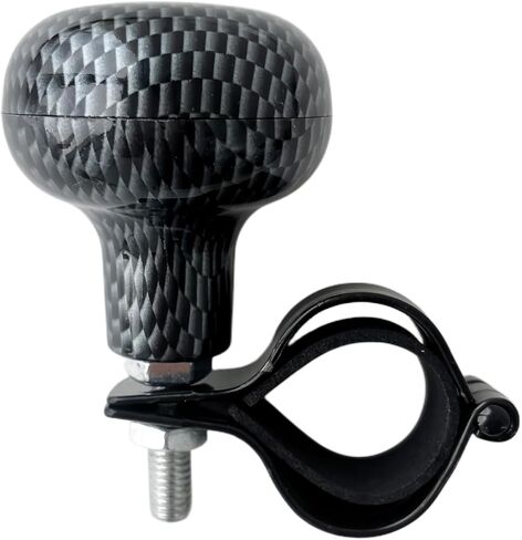 مقبض عجلة القيادة الدوار، كرة معززة عالمية تدور 360 درجة، مقبض طاقة معزز لعجلة القيادة للسيارات والشاحنات والجرارات والقوارب (ألياف الكربون) in Kuwait