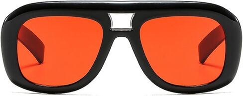 Retro Double Bridges Square Sunglasses Women Fashion Gradient Shades UV400 Men Trending Champagne Sun Glasses in Saudi Arabia