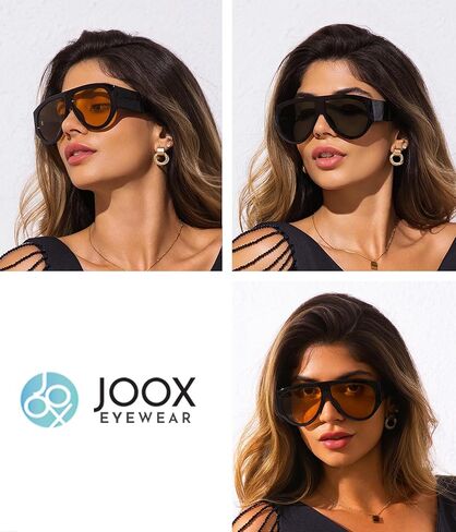 نظارات شمسية كبيرة الحجم من JOOX للنساء والرجال في السبعينيات كلاسيكية كلاسيكية للحماية من الأشعة فوق البنفسجية 400 in Kuwait