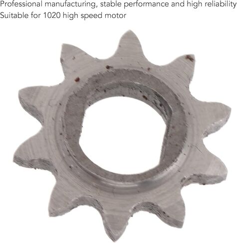 10 Teeth Steel Sprocket,Sprocket H Hole Stable Performance High Hardness 10 Teeth Sprocket Pinion Gear for 1020 Motor in Saudi Arabia