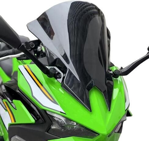 CHIFUN 18.4" Windshield Windscreen Airflow Wind Deflector Replacement for Kawasaki Ninja 500 /SE 2024+ Motorcycle Accessories(Black) in Kuwait