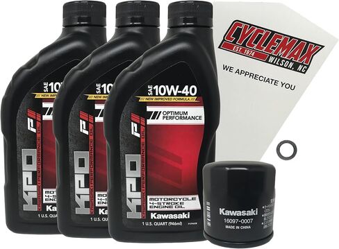 Full Synthetic Oil Change Kit compatible with 2004-2011 Kawasaki KFX 700 in Saudi Arabia