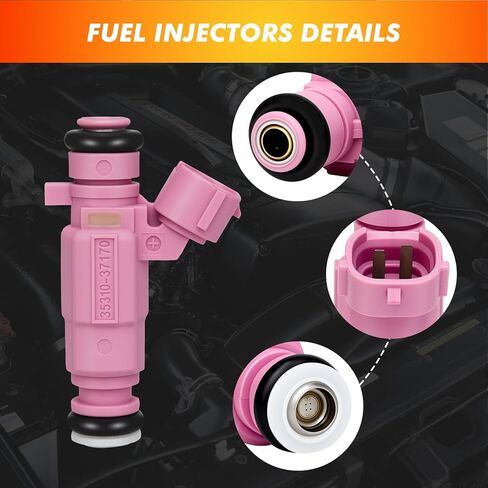 2006-2011 4Pcs Fuel Injectors Compatible for Hyundai Accent 2006 2007 2008 2009 2010 2011 L4 1.6L, for Kia Rio Rio5 2009 2010 2011 L4 1.6L Replace 3531037170 35310-37170 in Saudi Arabia