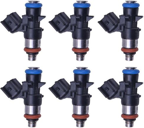 6pcs FJ1147 62410 Fuel Injector 0280158233 05184085AC 5184085AD FJ1147 Fuel Injectors Applied for 3.6L V6 Fuel Injector Replacement Parts in Saudi Arabia