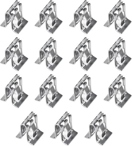 Downhill 15 PCS Automotive Central Control Console Dashboard Interior Panel Clips, Universal Dash Panel Retainer Clips, Metal Lift Door Trim Panel Fixer, for Most Car (Silver) in Kuwait