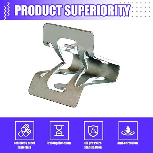 Downhill 15 PCS Automotive Central Control Console Dashboard Interior Panel Clips, Universal Dash Panel Retainer Clips, Metal Lift Door Trim Panel Fixer, for Most Car (Silver) in Kuwait