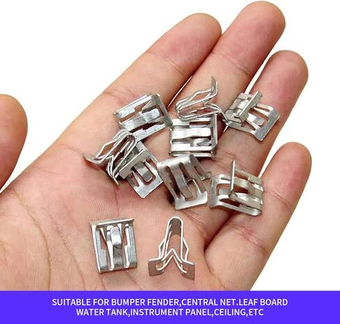 Downhill 15 PCS Automotive Central Control Console Dashboard Interior Panel Clips, Universal Dash Panel Retainer Clips, Metal Lift Door Trim Panel Fixer, for Most Car (Silver) in Kuwait