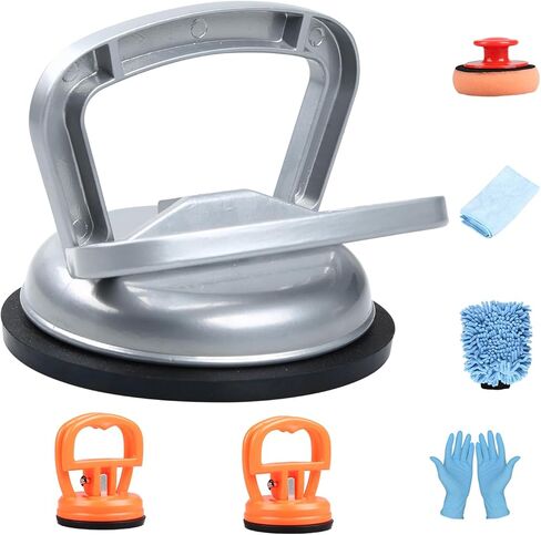 Aluminum Dent Puller, Car Dent Puller Kit 7 Pack, Strong Dent Removal Tool for Car Suction, Dent Repair Kit for Cars Body, Glass, Screen, Moving Objects in Kuwait