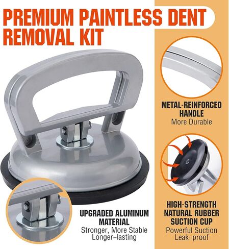 Aluminum Dent Puller, Car Dent Puller Kit 7 Pack, Strong Dent Removal Tool for Car Suction, Dent Repair Kit for Cars Body, Glass, Screen, Moving Objects in Kuwait