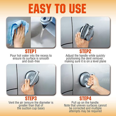 Aluminum Dent Puller, Car Dent Puller Kit 7 Pack, Strong Dent Removal Tool for Car Suction, Dent Repair Kit for Cars Body, Glass, Screen, Moving Objects in Kuwait