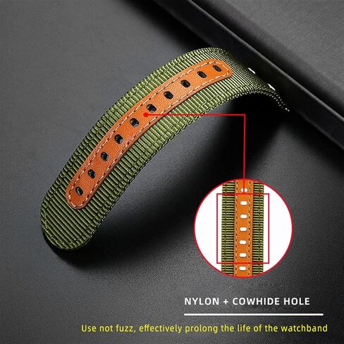 SKM for Hamilton Khaki Aviation Watch H77616533 H70615733 Watch Strap Men WatchBand Beyond Wind Speed Series Nylon Canvas 20mm 22mm (Color : Black Silver fold, Size : 22mm) in Saudi Arabia