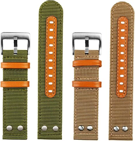 SKM for Hamilton Khaki Aviation Watch H77616533 H70615733 Watch Strap Men WatchBand Beyond Wind Speed Series Nylon Canvas 20mm 22mm (Color : Black Silver fold, Size : 22mm) in Saudi Arabia