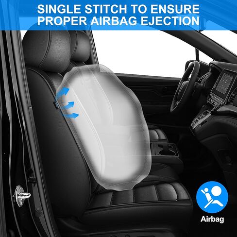 Seat Covers Fit for Honda Odyssey 2018-2025, 7 Seat Waterproof Leather Automotive Seat Covers in Kuwait