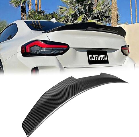 Real Carbon Fiber Rear Trunk Spoiler Wing for 2022-2025 BMW 2-Series G42 M240i & G87 M2 Coupe in Saudi Arabia