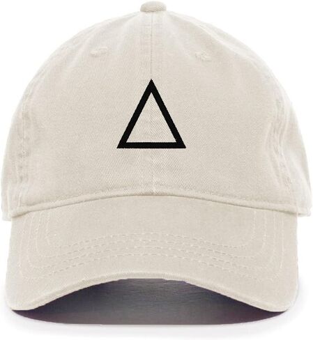Triangle Korean Letter J Baseball Cap Embroidered Cotton Adjustable Dad Hat in Saudi Arabia