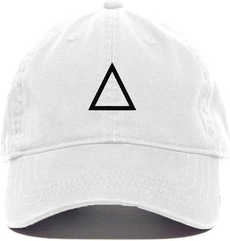 Triangle Korean Letter J Baseball Cap Embroidered Cotton Adjustable Dad Hat in Saudi Arabia