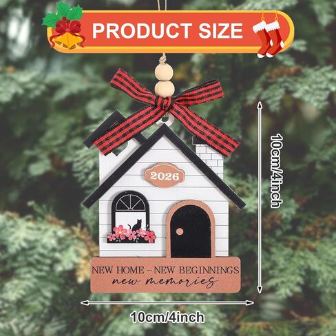 2026 New Home Ornament, House Warming Gifts Warming Gifts New Home for Women Couple Homeowners Owners Gift Ideas First Christmas News House Ornament 2026(Style 2) in Saudi Arabia