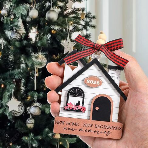 2026 New Home Ornament, House Warming Gifts Warming Gifts New Home for Women Couple Homeowners Owners Gift Ideas First Christmas News House Ornament 2026(Style 2) in Saudi Arabia
