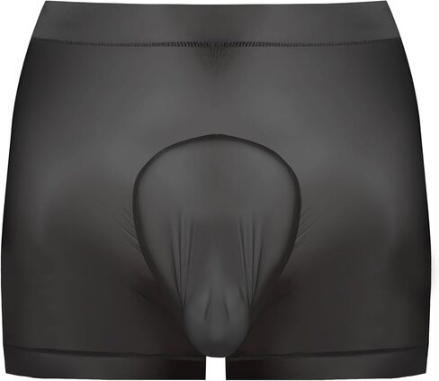FEOYA Men's Ice Silk Boxer Briefs Sweat Absorbing Fitness Pouch Bulge Underpants See Through Trunks Underwear in Saudi Arabia