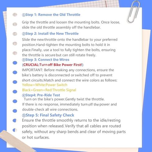 Ebike كامل تويست خنق لRidstar Q20، 48V Ebike خنق 3 دبوس التوصيل والتشغيل مع شاشة LCD وقفل المفتاح، مقابض خنق لEbike دراجة نارية سكوتر in Kuwait