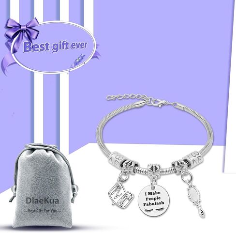 Eyelash Technician Gift Makeup Artist Jewelry Lash Tech Gifts for Women Lash Boss Gifts Thank You Gift for Lash Artist Gift Beautician Gifts for Women Graduation Gifts for Her Lash Slayer Gift in Saudi Arabia