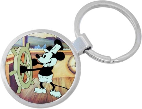 NewCharms Steamboat Willie Keychain Featuring Loop for Keys or Backpack in Saudi Arabia