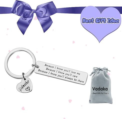 Mother's Day Gift Godmother Gift from Godchild Christmas Keychain for God Mother Jewelry Keychain First Communion Present Thank You Key Chain for Godmother Baptism Jewelry Christen Birthday Present in Saudi Arabia