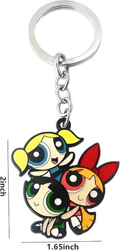 Cute Anime Cartoon Keychain, Zinc Alloy Key Chain for Women and Men in Kuwait