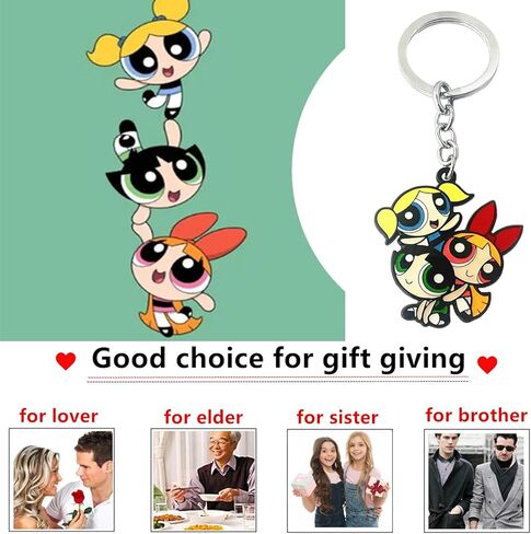 Cute Anime Cartoon Keychain, Zinc Alloy Key Chain for Women and Men in Kuwait