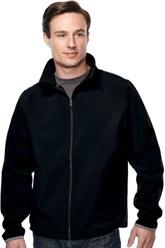 AFC Men's Soft Shell Bonded Jacket Big & Tall Coat in Black & Navy Lg to 4x in Kuwait