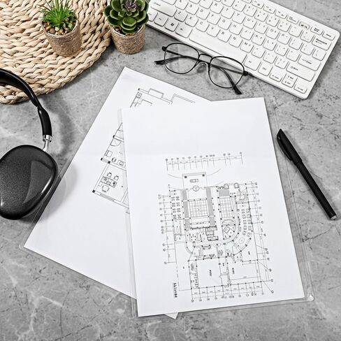 25 قطعة من واقيات الطباعة الصلبة، واقي ورق من البلاستيك الصلب الشفاف مقاس 8.5 × 11 بوصة مقاوم للماء وقابل لإعادة الاستخدام لشهادة الميلاد، وحاميات ملصقات الصور الورقية in Kuwait