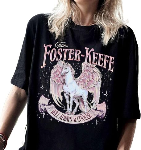 سويت شيرت بغطاء للرأس من Team Foster-Keefe Will Always Be Cool، قمصان فريق Foster-Keefe، قميص أكاديمية Foxfire، تي شيرت Keeper Of The Lost Cities، Kotlc Merch، هدايا محبي الكتب in Kuwait