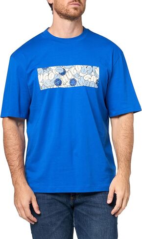Hugo Men's Printed Banner Logo T-Shirt in Saudi Arabia