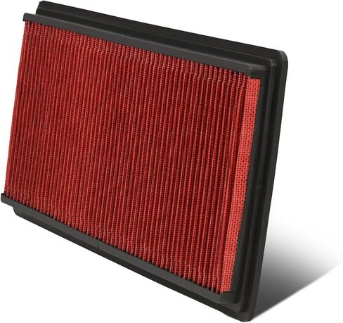 DNA Motoring AFPN-052-RD Clean Air Washable Drop In Panel Air Filter Enhance Engine Performance Power & Acceleration Improve [Compatible with 11-17 Chevy SS 6.2L / 11-17 Caprice 3.0L 6.0L] in Saudi Arabia