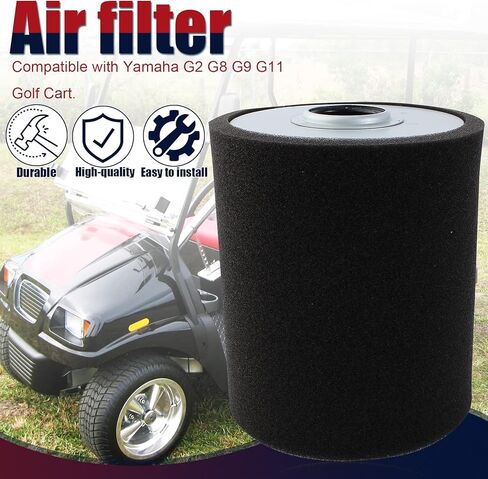 Filter with Pre Filter Compatible with Yamaha Golf Cart G2 G8 G9 G11 Gas 4-Cycle Engine 1985-2001 J38-14450-00 J38-14450-00-00 J10-14417-00 J10-14417-00-00 J10-14417-01 8R4 8F3-25460-00 00 in Saudi Arabia