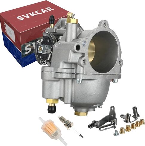 مكربن ​​Super E 11-0420 لدراجة Harley Davidson Big Twin Sportster Shorty Softail Super E Carb (مع فلتر الوقود/قابس الإشعال/نفاثات إضافية) in Kuwait